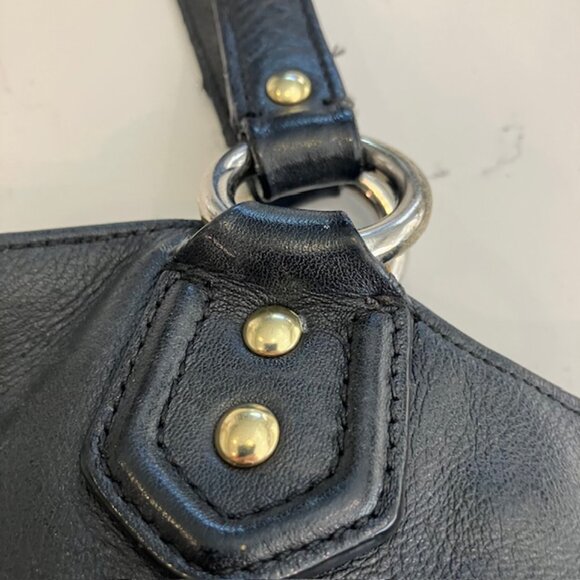 COACH F24961 Black Campbell Large Carryall Tote Leather Shoulder Bag - Picture 14 of 16